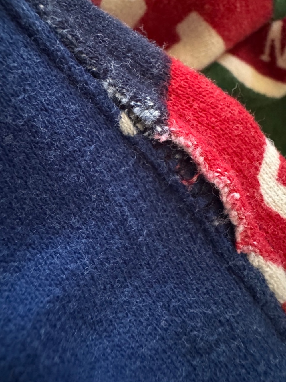 Polo Ralph Lauren Pennant-Print Hoodie – Size XL Preppy, Multicolor,Winter FLAW - Picture 10 of 10